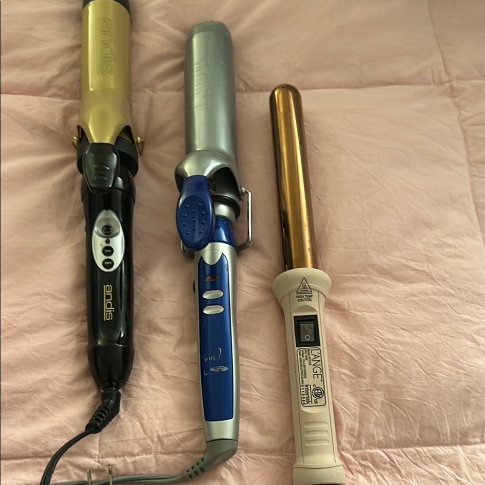 Ion, Andis and Lange Curling Irons Set